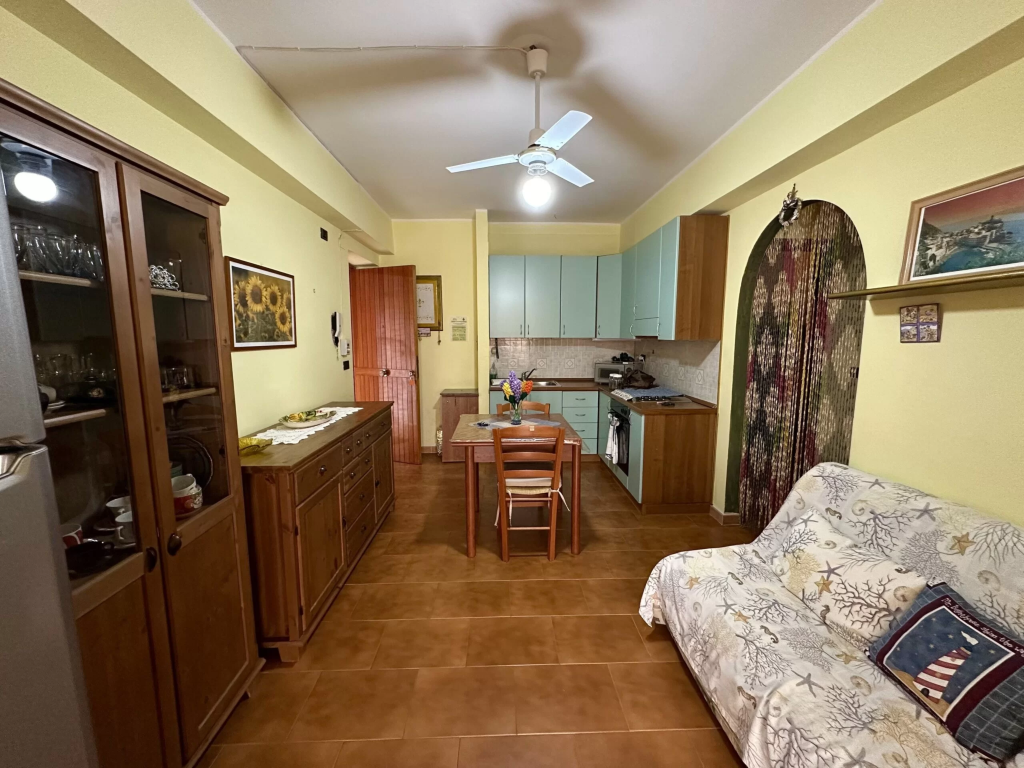 San Nicola Arcella Apartment - Large Terrace with Built-in Kitchen, 2 Bedrooms, Ideal for Holidays.