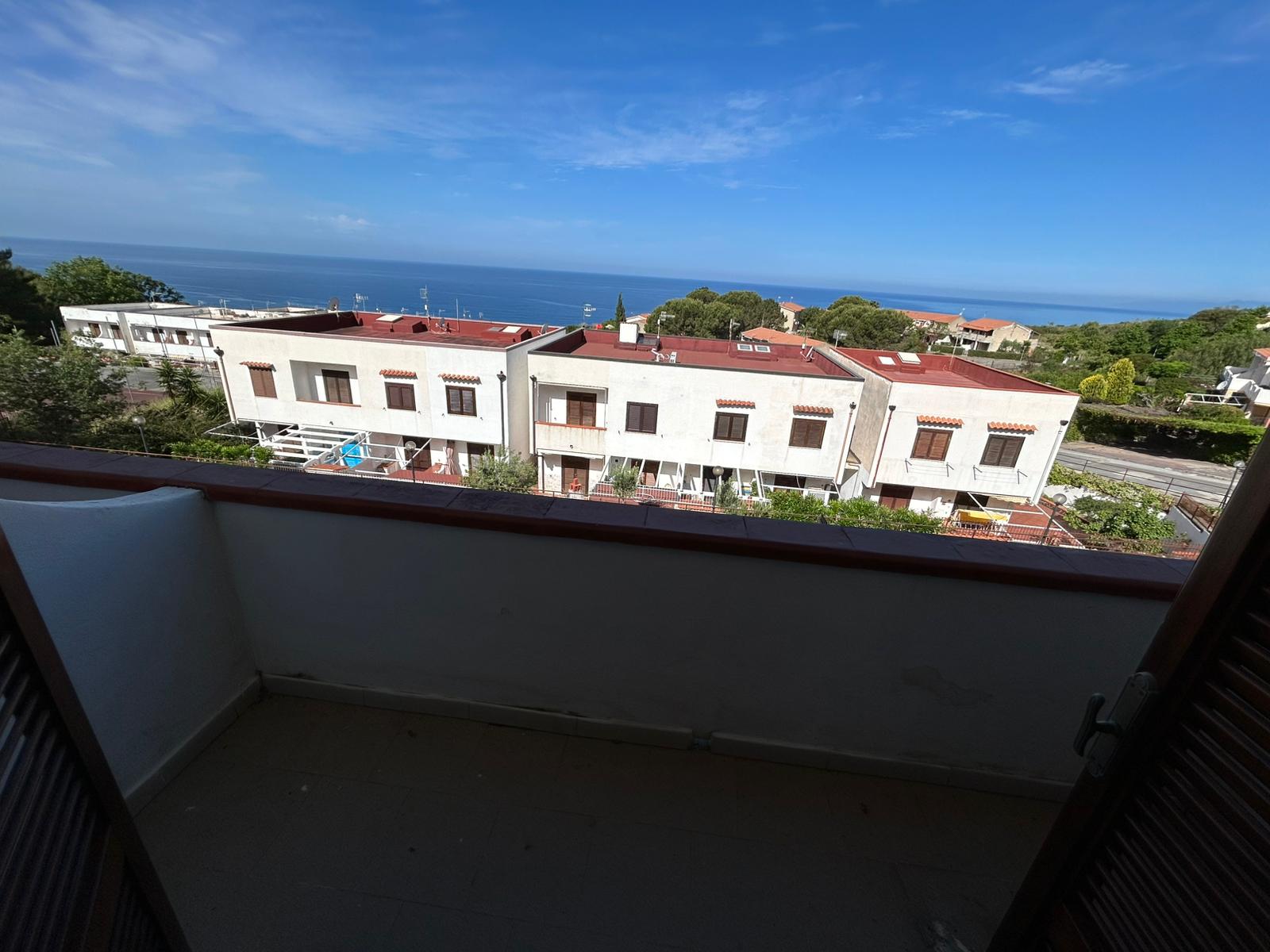 San Nicola Arcella Terraced Apartment - Panoramic Sea View, Two Terraces and Outdoor Shower.