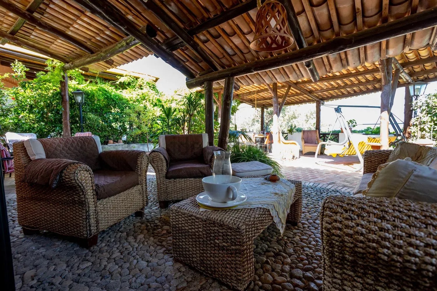 Luxurious semi-detached villa in Parghelia - Sea and Tropea views, terrace, garden, close to the beach.