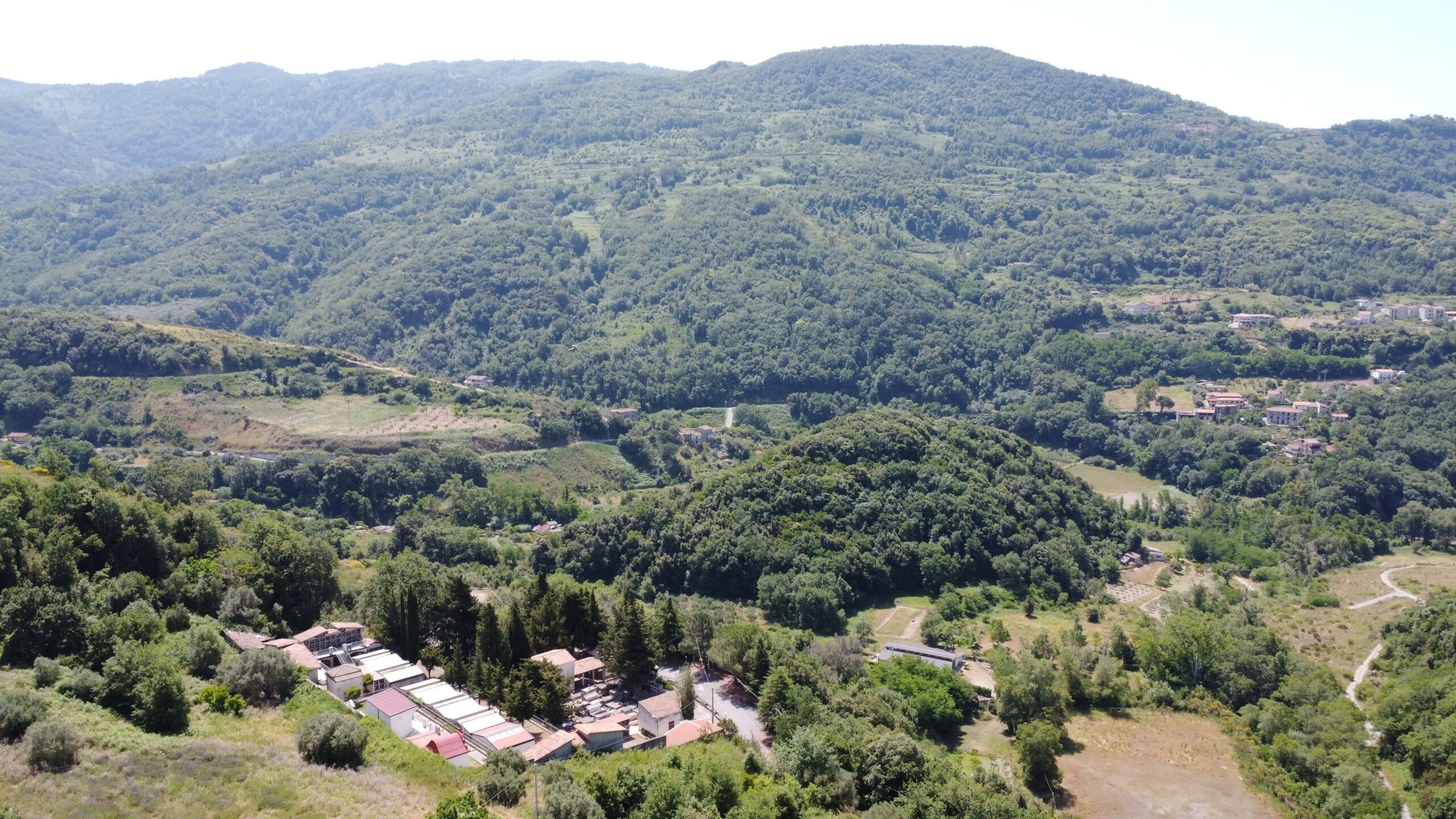 House to be renovated in Sangineto - plot of 18000m² with olive trees, B&B potential.