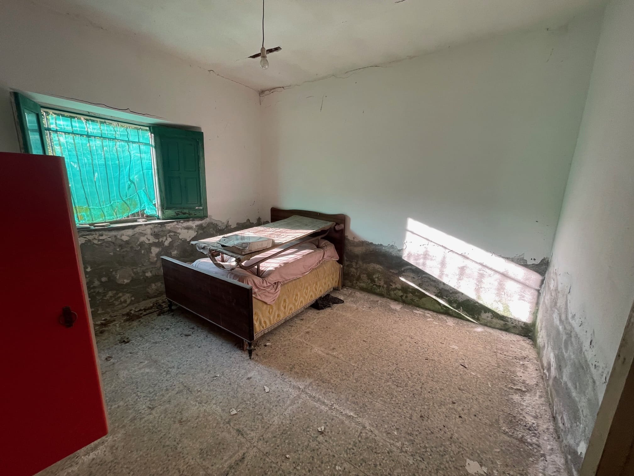 House to be renovated in Sangineto - plot of 18000m² with olive trees, B&B potential.