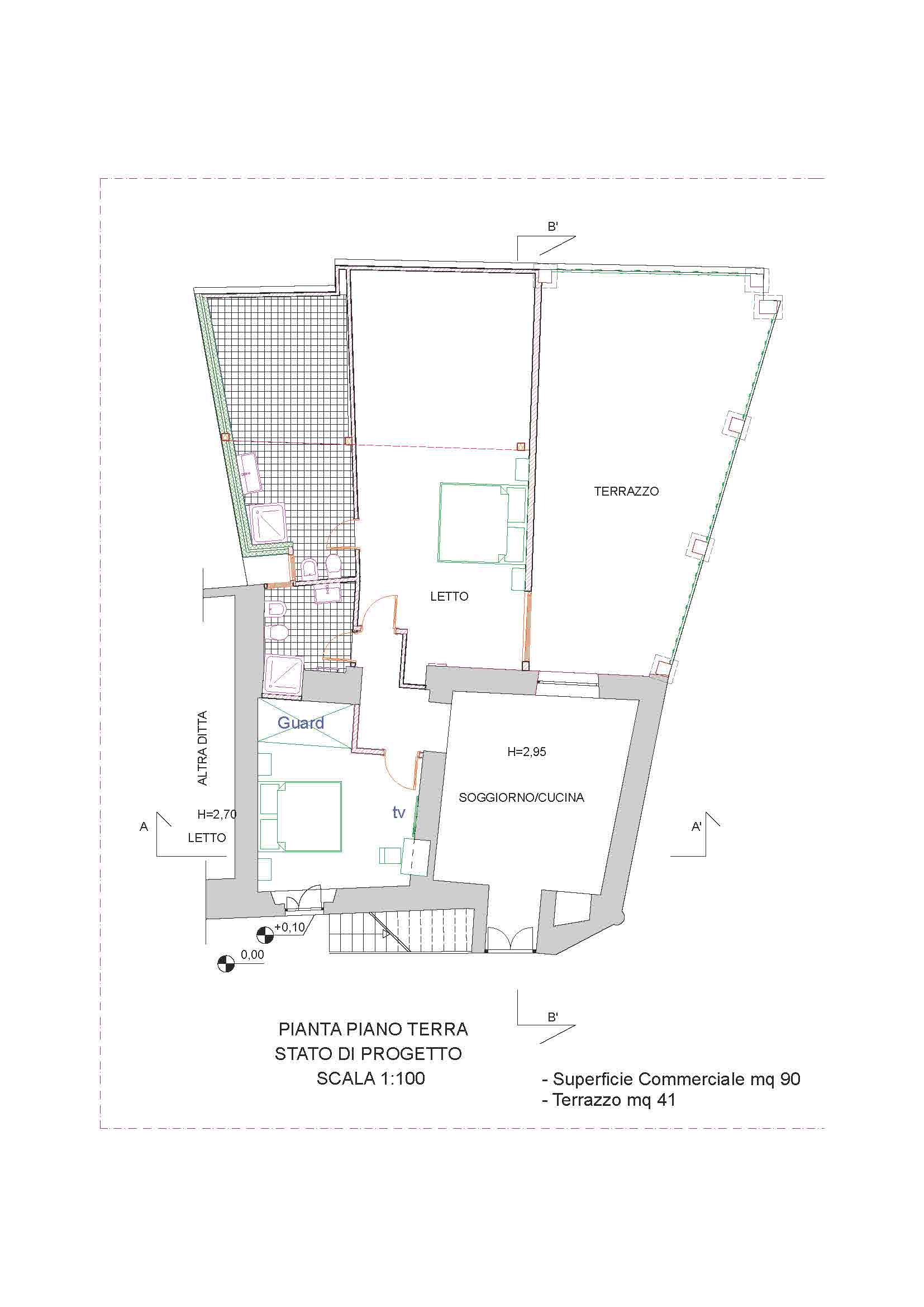 Luxury renovated flat in Pizzo - terrace, original stone, 2 Bedrooms, Calabria investment.