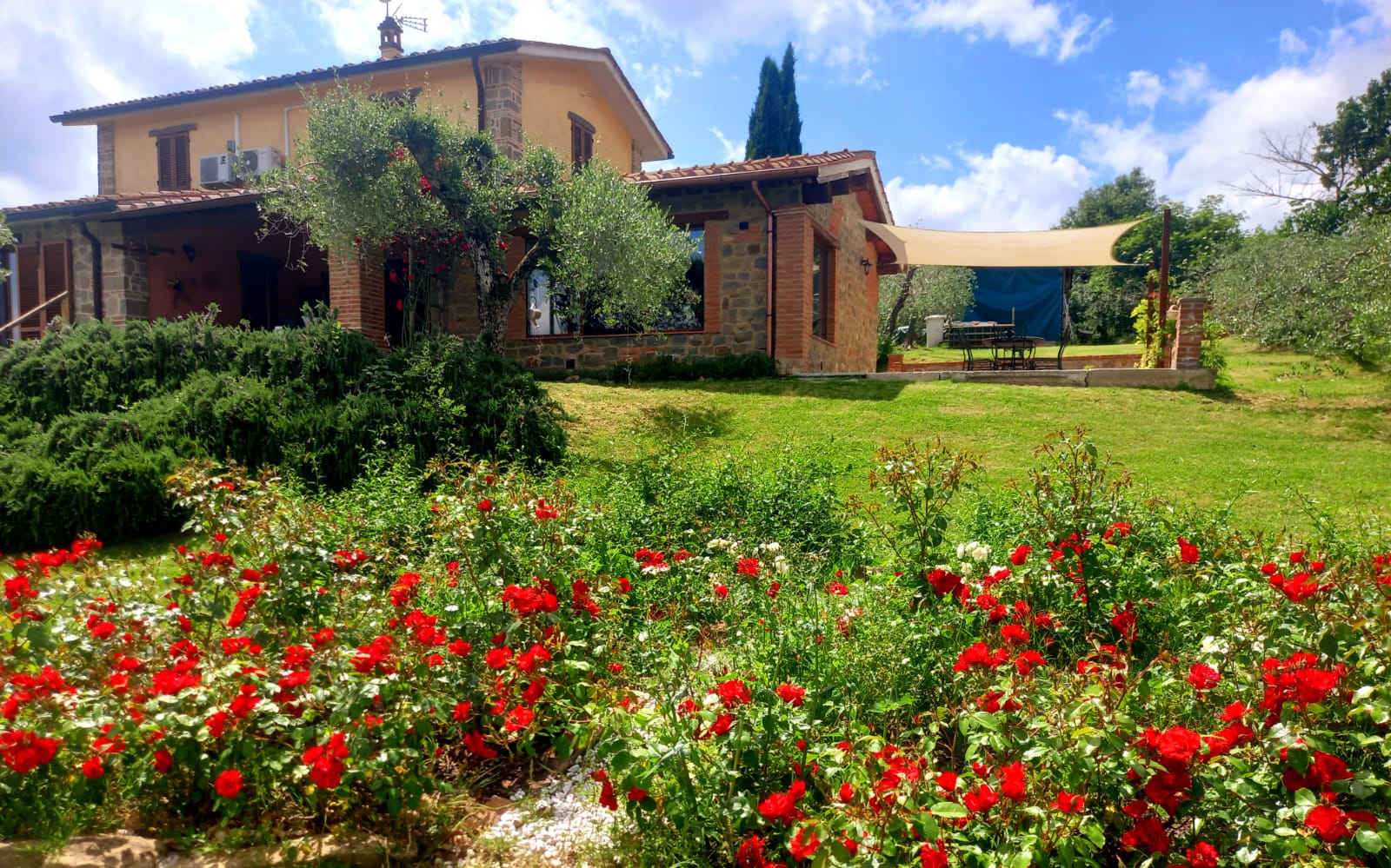 Villa sofisticata con giardino e piscina a Cortone, Toscana.
