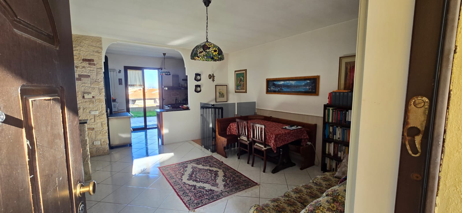 A terraced house just off the sea.