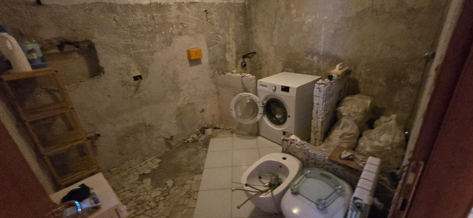 A terraced house just off the sea.