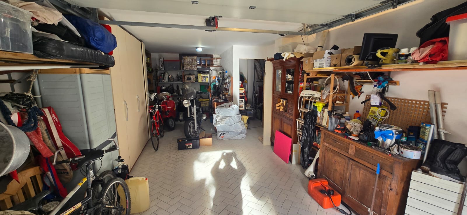 A terraced house just off the sea.