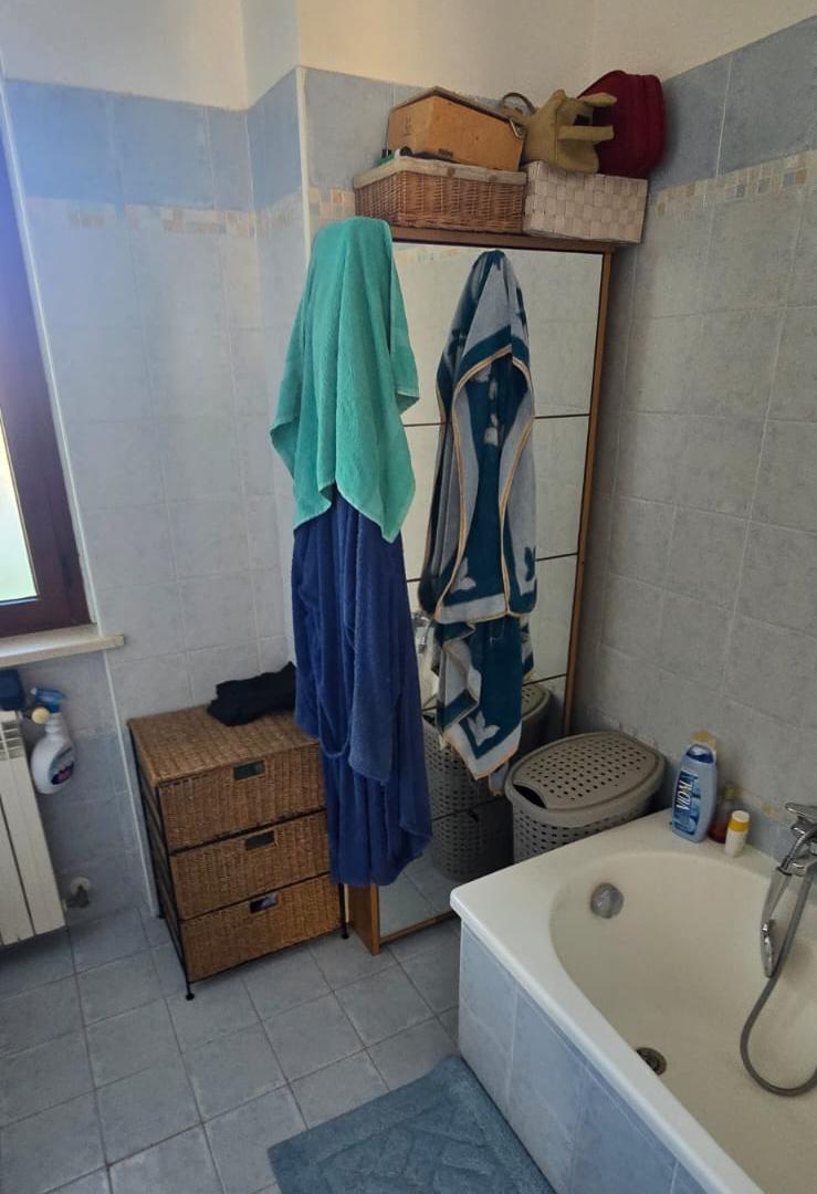 A terraced house just off the sea.