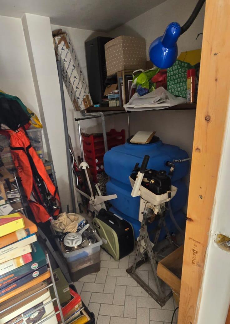 A terraced house just off the sea.