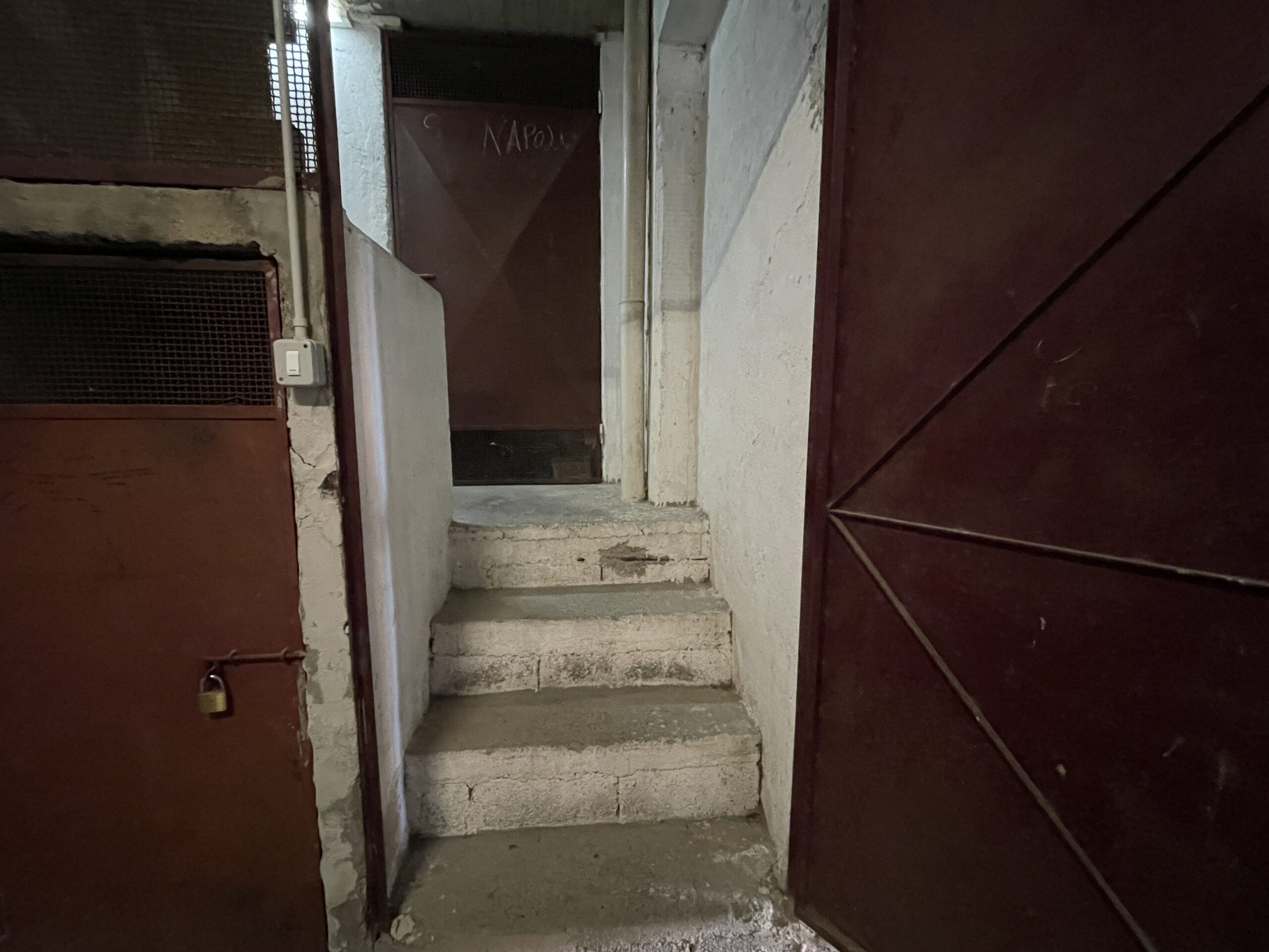 A flat with large panoramic balcony.