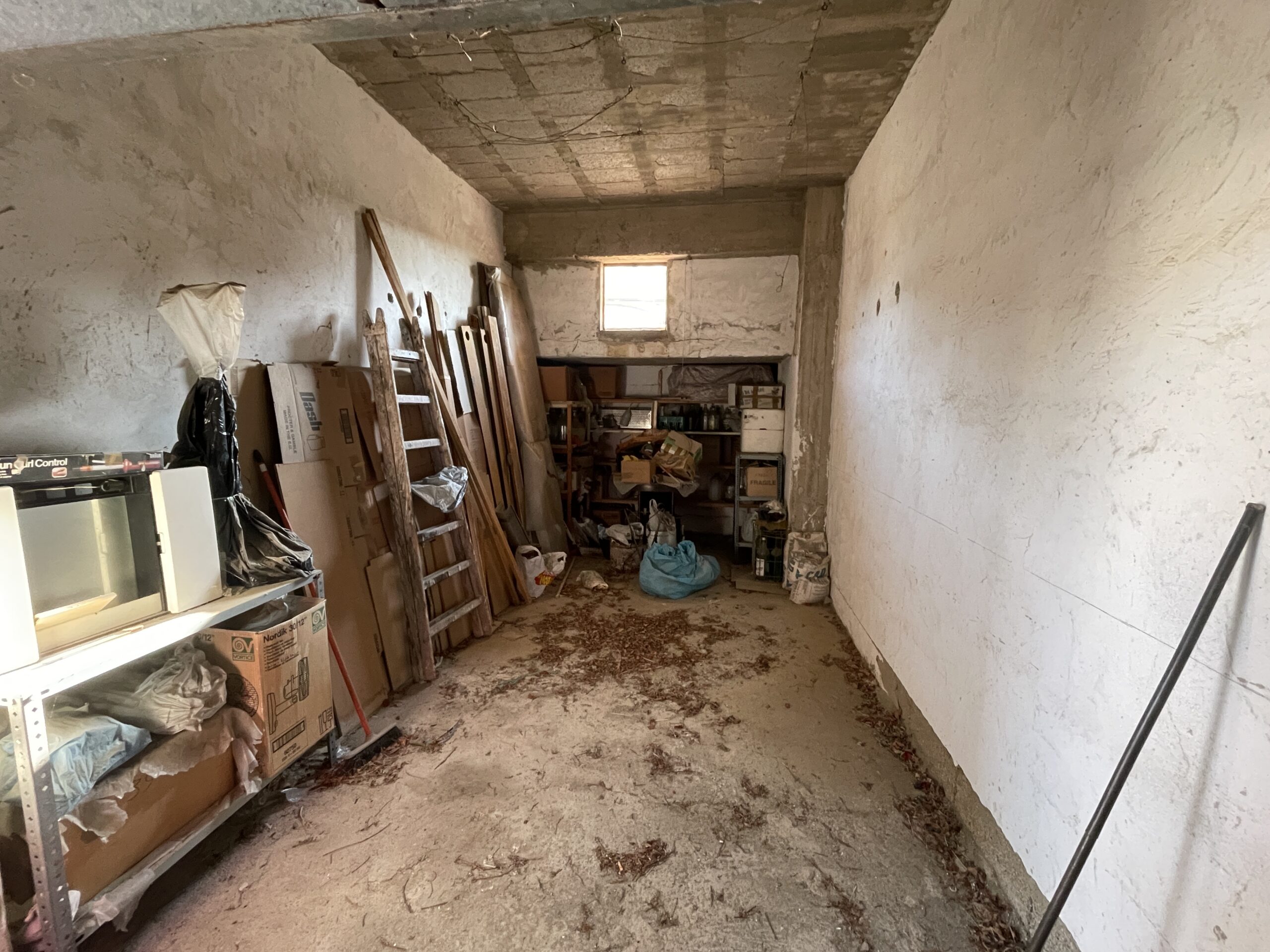 A flat with large panoramic balcony.