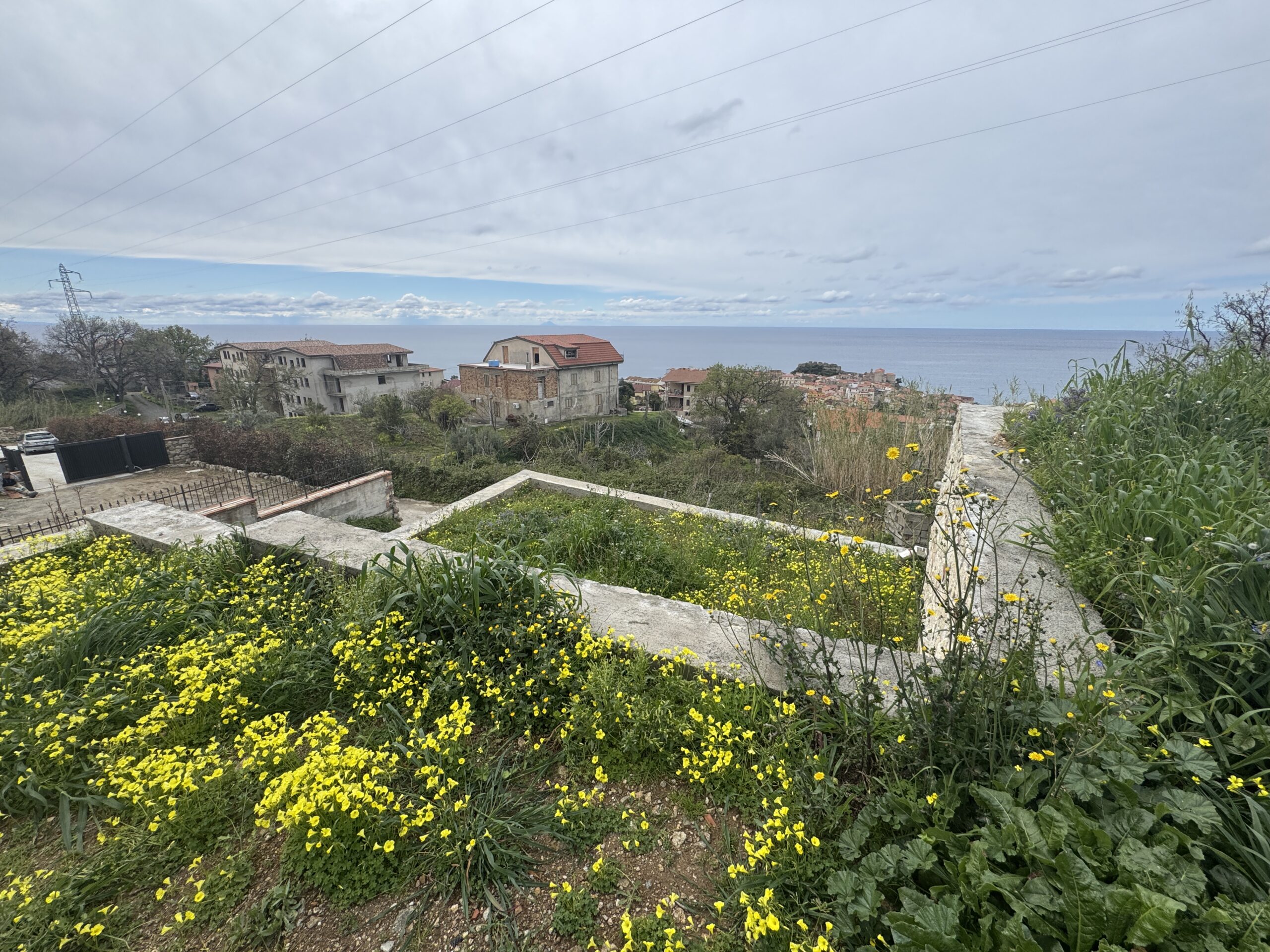 Villa overlooking Stromboli.