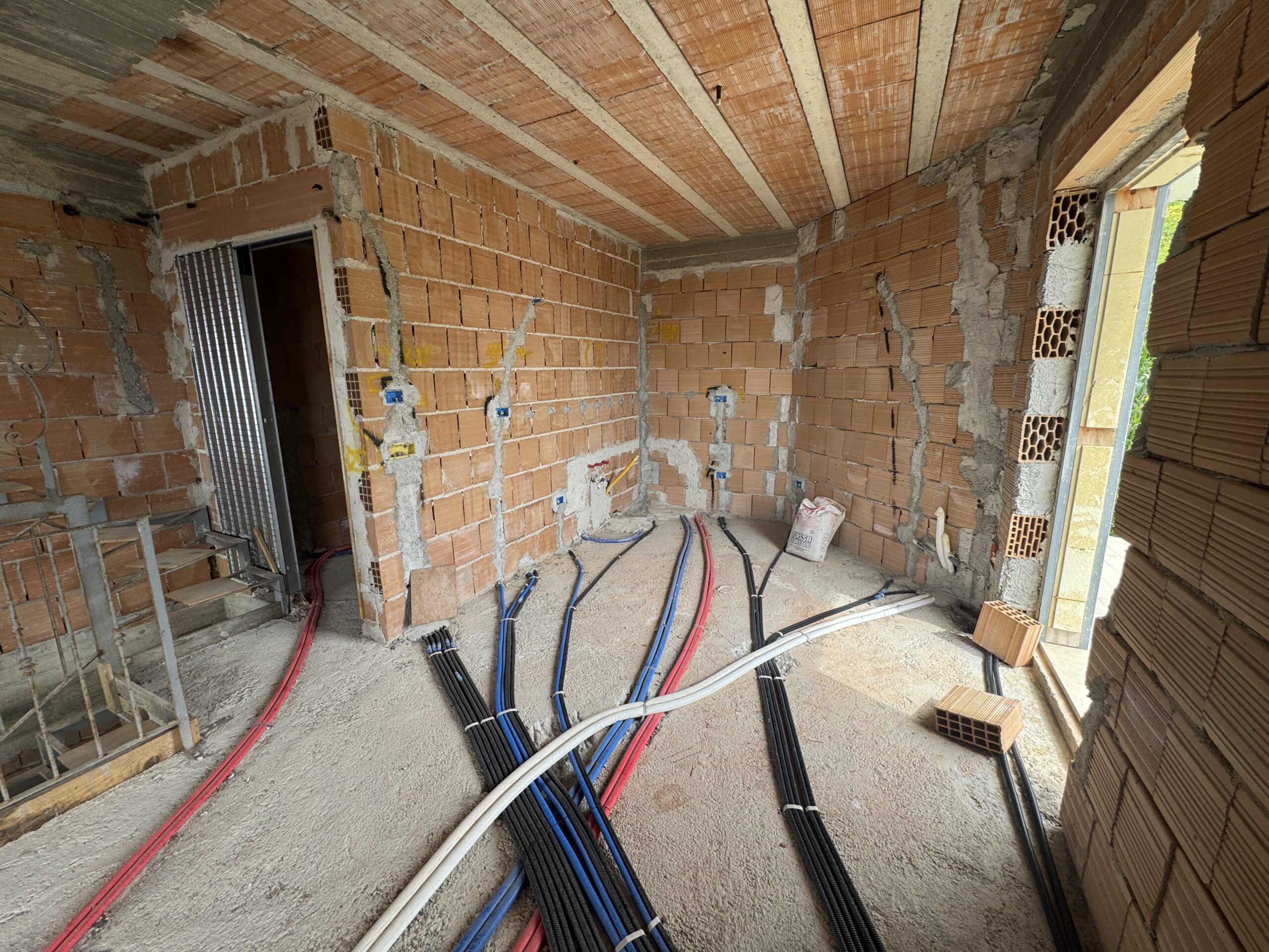Villa overlooking Stromboli.