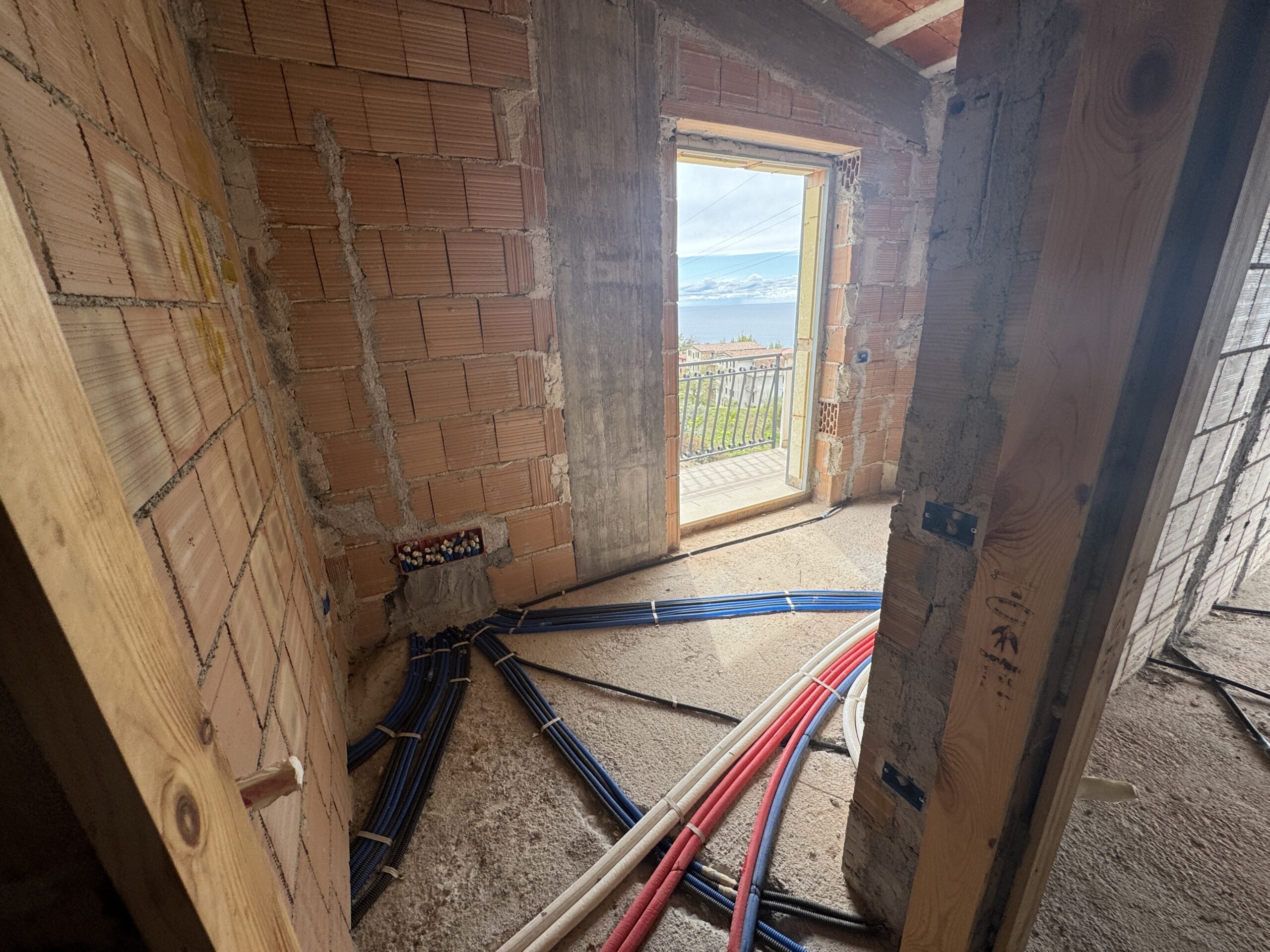 Villa overlooking Stromboli.