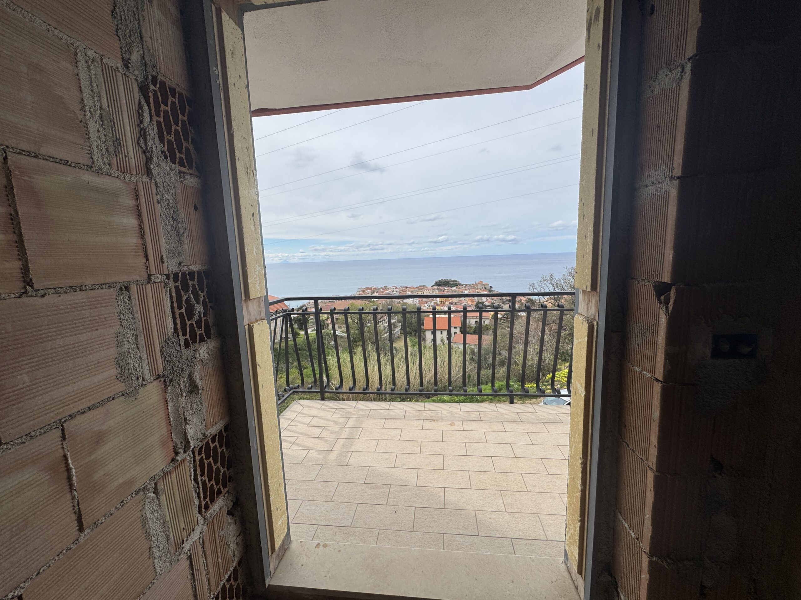 Villa overlooking Stromboli.