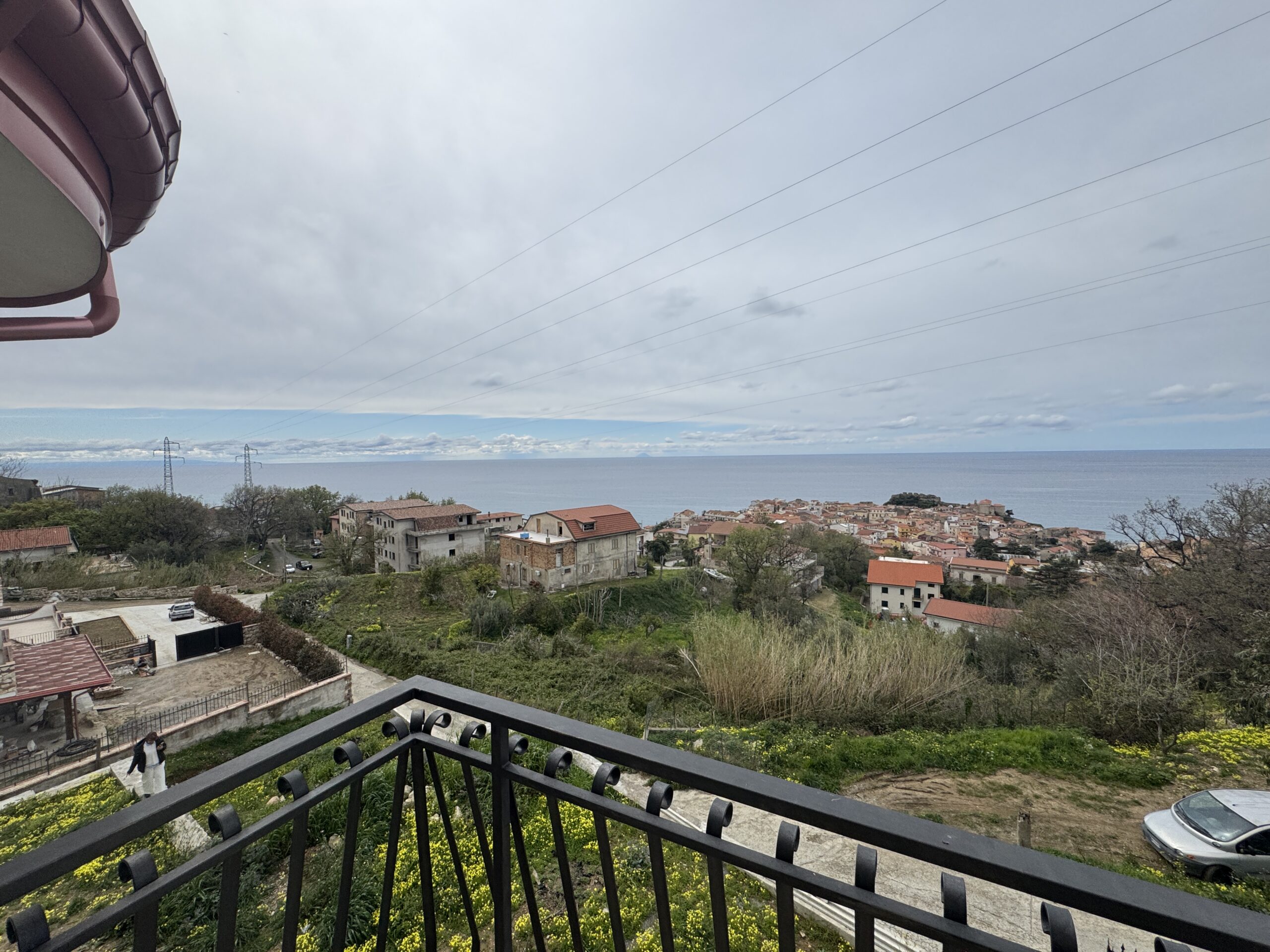 Villa overlooking Stromboli.