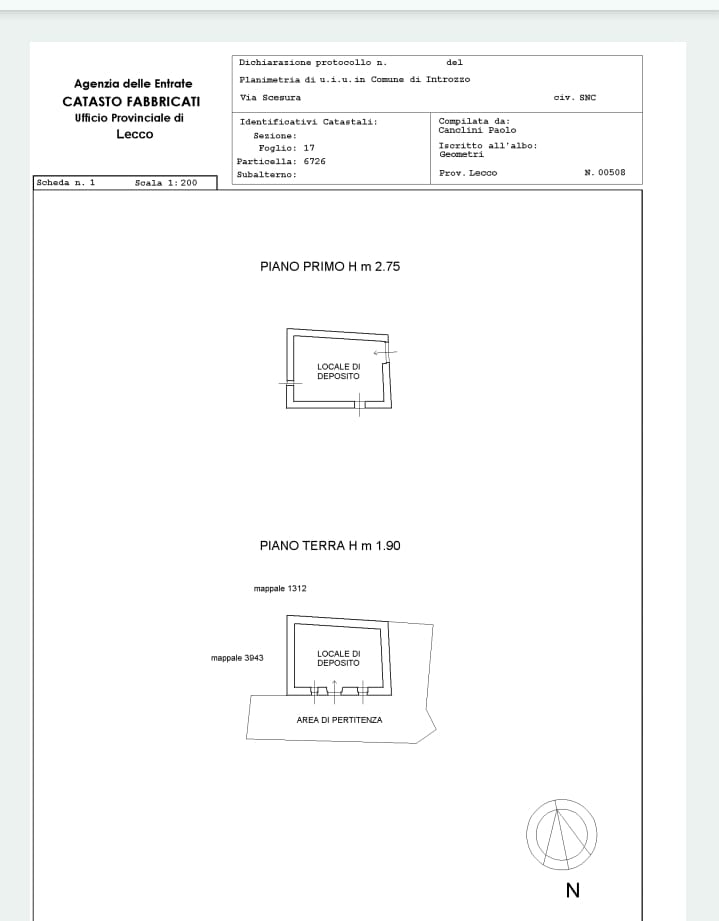 Rustic house for renovation a few minutes from Lake Como