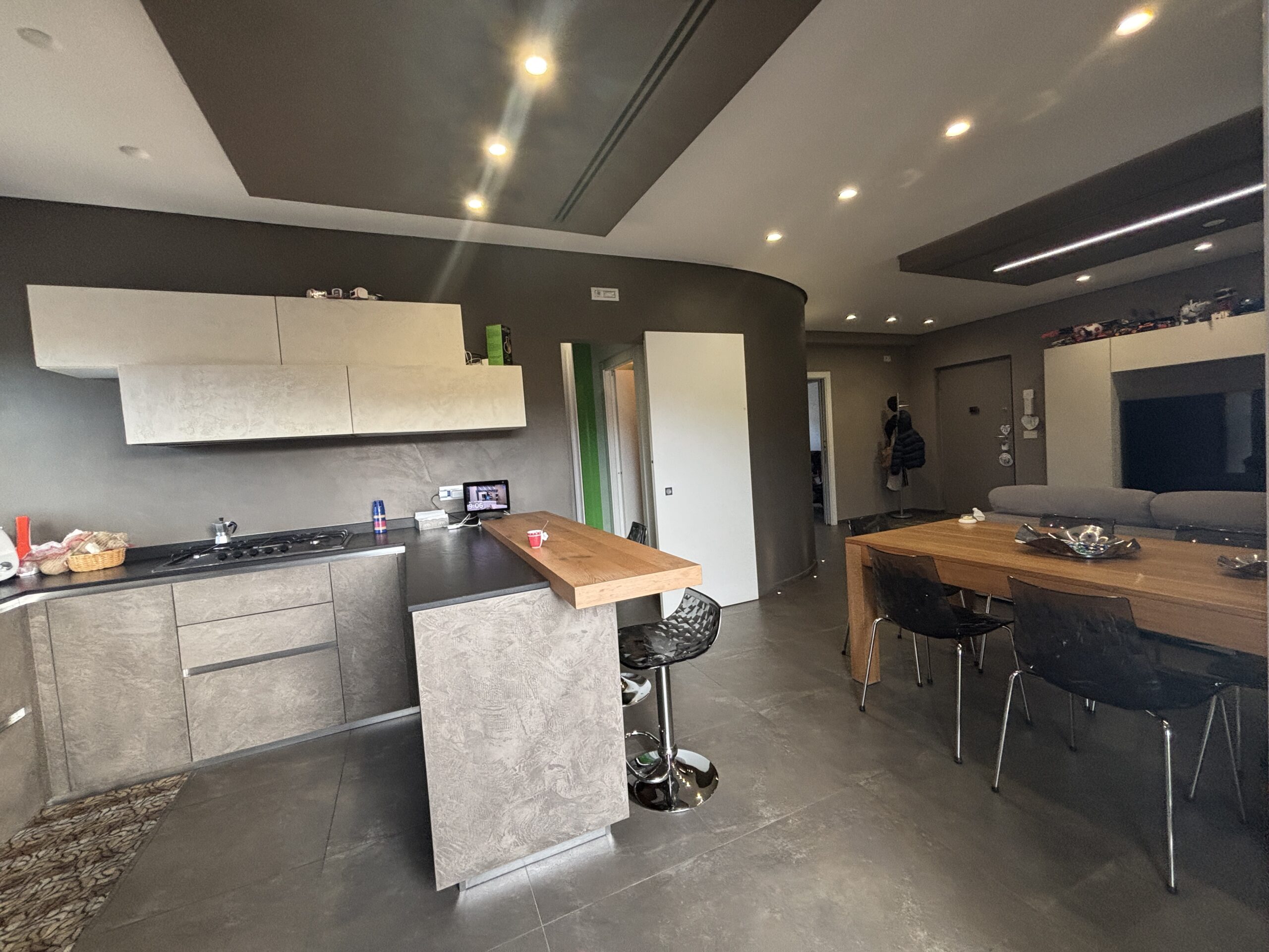 A fully equipped flat, ready to move into