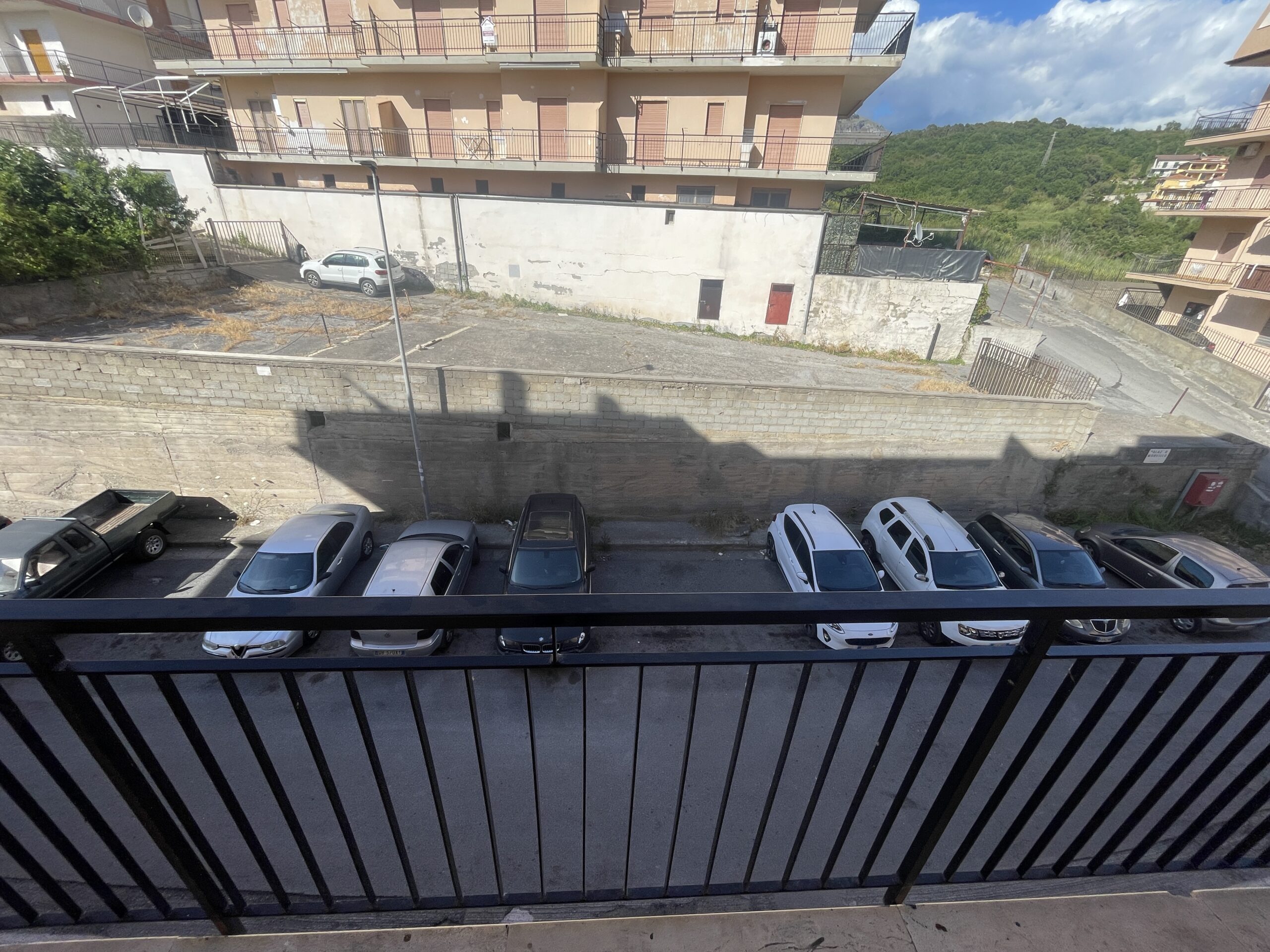 A spacious flat with a balcony overlooking the sea and a large terrace