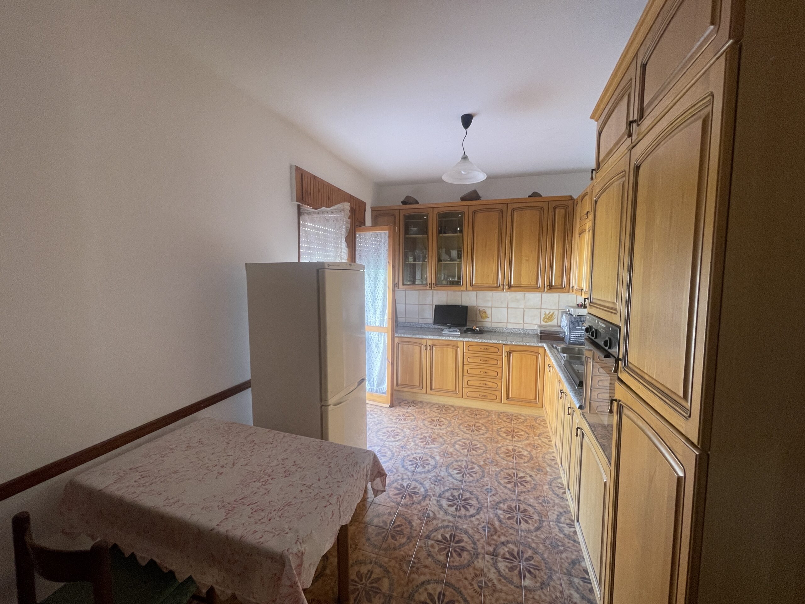 A spacious flat with a balcony overlooking the sea and a large terrace
